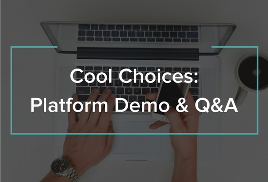 cool choices sustainability program platform demo webinar